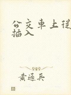 公交车上从背后插入
