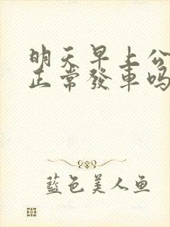 明天早上公交车正常发车吗
