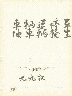 车辆违停导致其他车辆发生事故