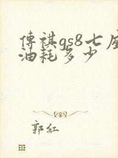 传祺gs8七座油耗多少