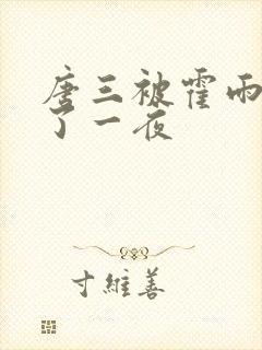 唐三被霍雨浩c了一夜