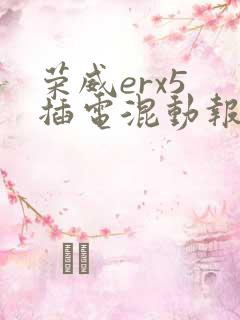荣威erx5 插电混动报价多少钱