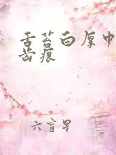 舌苔白厚中间有齿痕