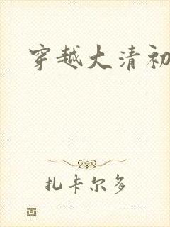 穿越大清初年