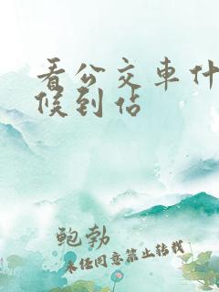 看公交车什么时候到站