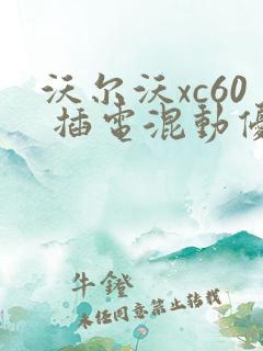沃尔沃xc60 插电混动优惠价