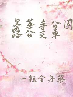 昙华寺公园坐几路公交车
