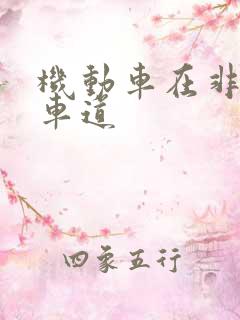 机动车在非机动车道