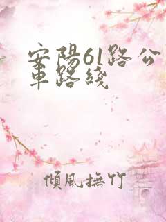 安阳61路公交车路线