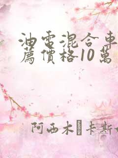 油电混合车型推荐价格10万内
