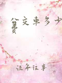 公交车多少岁免费