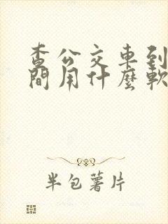 查公交车到站时间用什么软件