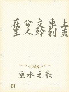 在公交车上被陌生人干到爽
