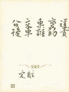 公交车变道蹭到后车谁的责任