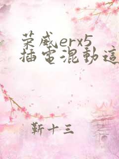 荣威erx5 插电混动这款车怎么样