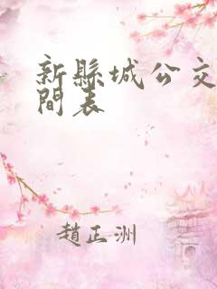 新县城公交车时间表