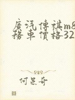 广汽传祺m8商务车价格320t