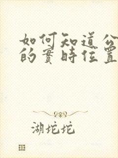 如何知道公交车的实时位置