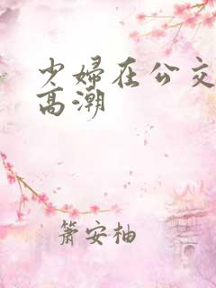 少妇在公交车上高潮