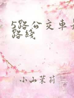 5路公交车最新路线