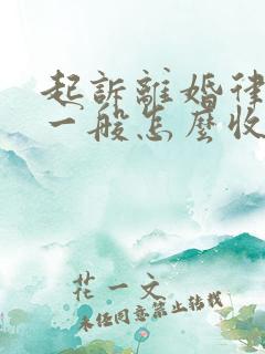 起诉离婚律师费一般怎么收费