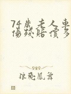 74岁老人车祸伤残赔偿多少钱