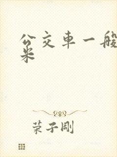 公交车一般高几米