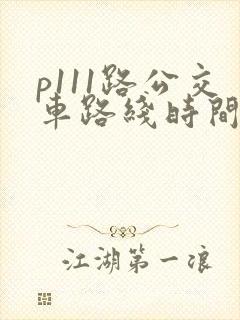 p111路公交车路线时间表