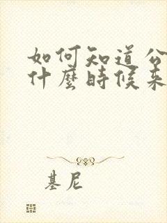 如何知道公交车什么时候来