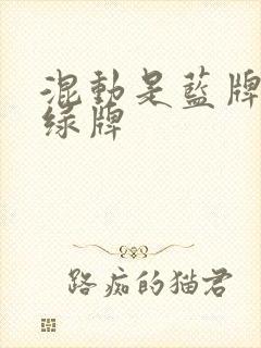 混动是蓝牌还是绿牌