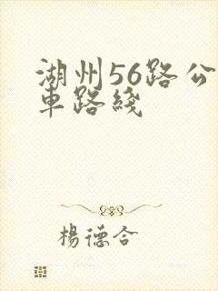 湖州56路公交车路线