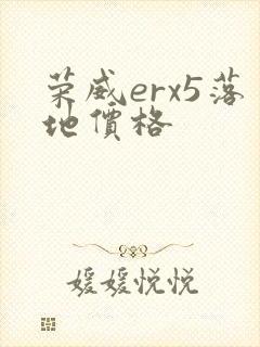 荣威erx5落地价格