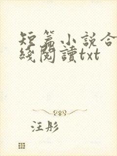 短篇小说合集在线阅读txt