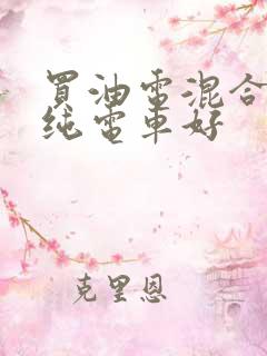 买油电混合还是纯电车好