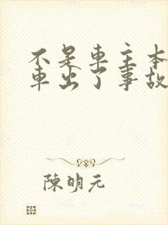 不是车主本人开车出了事故谁负责
