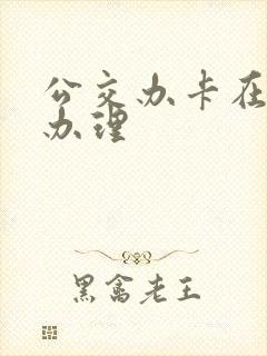 公交办卡在哪里办理