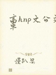 高hnp文公交车
