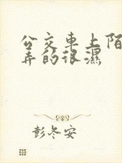 公交车上陌生人弄的很湿