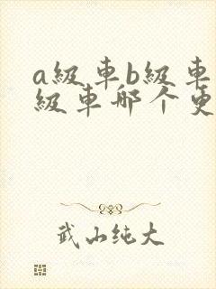 a级车b级车c级车哪个更好?