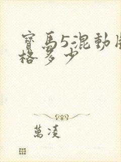 宝马5混动版价格多少
