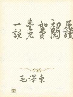 一梦如初原著小说免费阅读