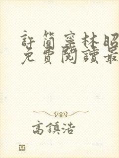 许简宁林昭小说免费阅读最新章节更新时间