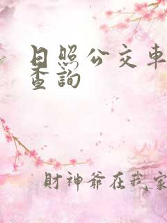 日照公交车线路查询