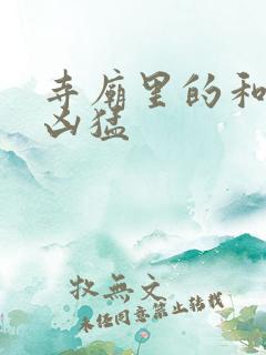 寺庙里的和尚很凶猛
