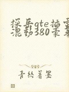 探岳gte插电混动380豪华落地价