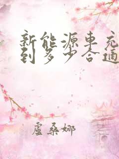 新能源车充电充到多少合适
