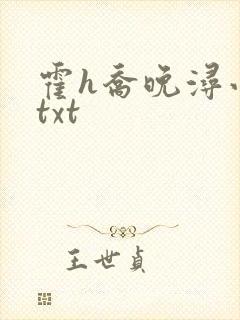 霍h乔晚浔小说txt