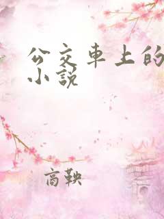 公交车上的艳情小说