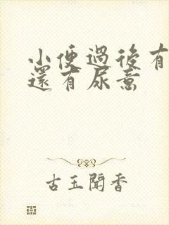 小便过后有点疼还有尿意