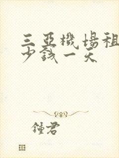 三亚机场租车多少钱一天